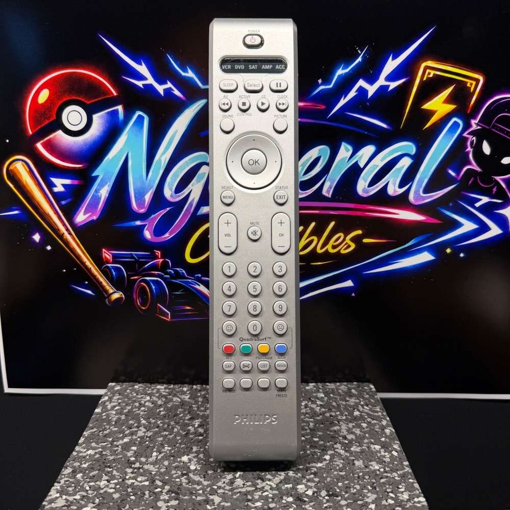 Philips RC4331/01 Universal Remote Control Silver VCR DVD SAT AMP ACC TV